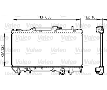 Chladič, chlazení motoru VALEO 731685