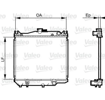 Chladič, chlazení motoru VALEO 731692