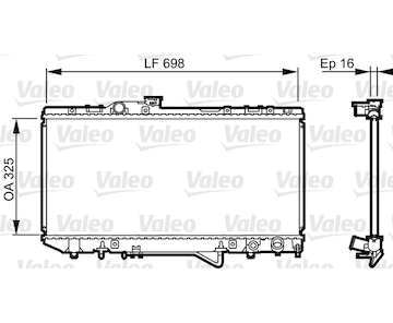 Chladič, chlazení motoru VALEO 731694