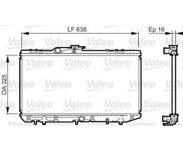 Chladič, chlazení motoru VALEO 731713