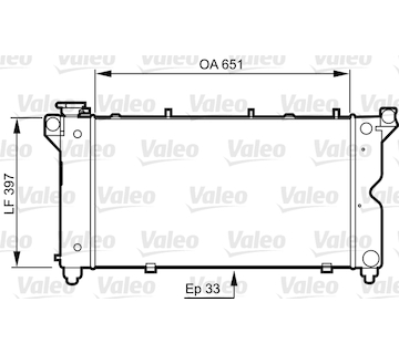 Chladič, chlazení motoru VALEO 731723