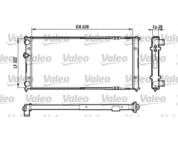 Chladič, chlazení motoru VALEO 731728