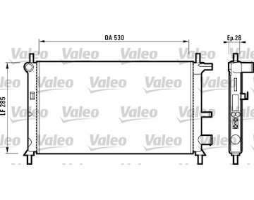 Chladič, chlazení motoru VALEO 731735