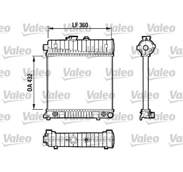 Chladič, chlazení motoru VALEO 731804