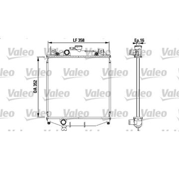 Chladič, chlazení motoru VALEO 731828