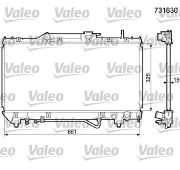 Chladič, chlazení motoru VALEO 731830