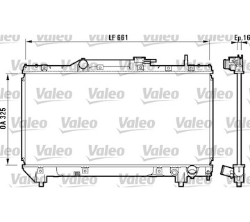 Chladič, chlazení motoru VALEO 731831