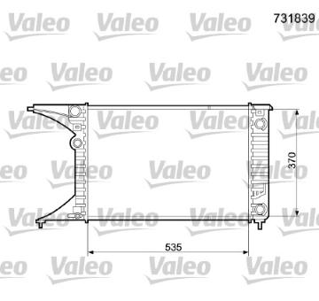 Chladič, chlazení motoru VALEO 731839