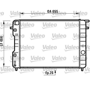 Chladič, chlazení motoru VALEO 731840