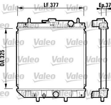 Chladič, chlazení motoru VALEO 731857