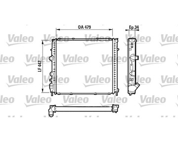 Chladič, chlazení motoru VALEO 731910