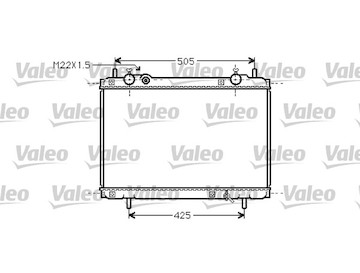 Chladič, chlazení motoru VALEO 731974