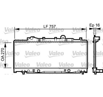 Chladič, chlazení motoru VALEO 731976