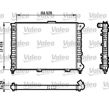 Chladič, chlazení motoru VALEO 732011