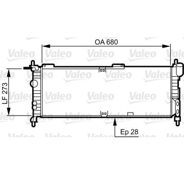 Chladič, chlazení motoru VALEO 732032