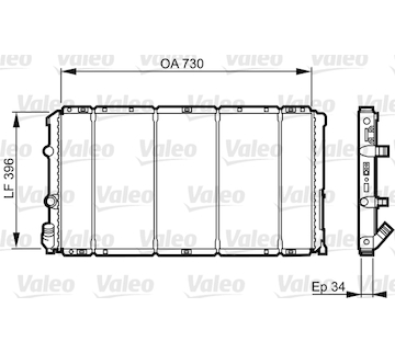 Chladič, chlazení motoru VALEO 732050