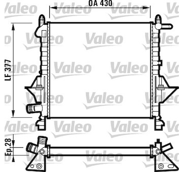 Chladič, chlazení motoru VALEO 732051