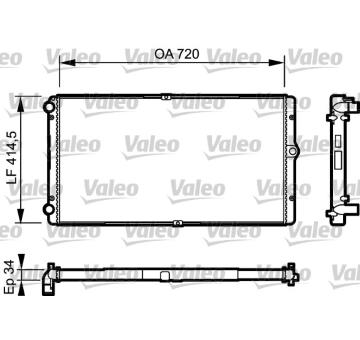 Chladič, chlazení motoru VALEO 732177