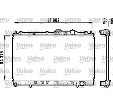 Chladič, chlazení motoru VALEO 732327