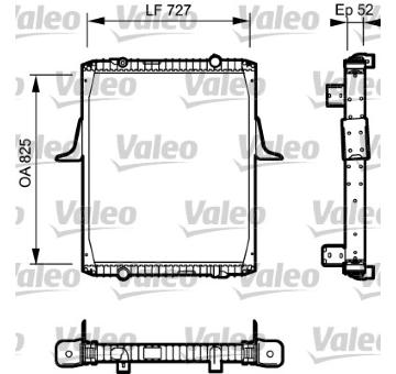 Chladič, chlazení motoru VALEO 732336