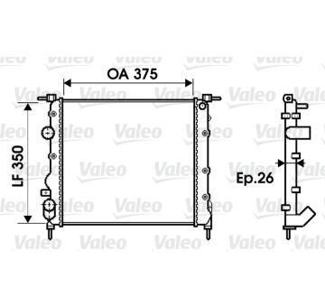 Chladič, chlazení motoru VALEO 732338