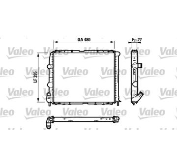 Chladič, chlazení motoru VALEO 732388