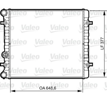Chladič, chlazení motoru VALEO 732396