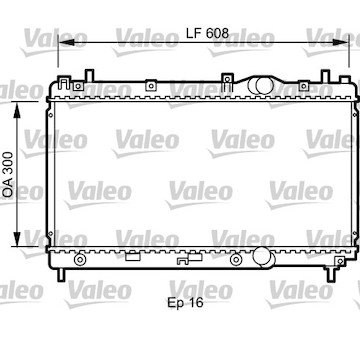 Chladič, chlazení motoru VALEO 732426