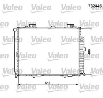 Chladič, chlazení motoru VALEO 732446