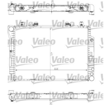 Chladič, chlazení motoru VALEO 732447