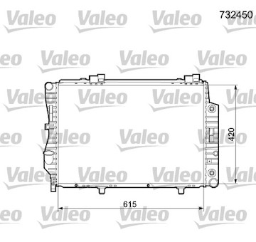 Chladič, chlazení motoru VALEO 732450