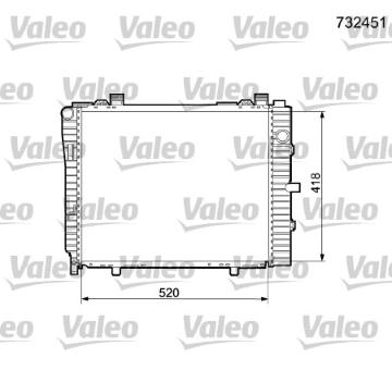 Chladič, chlazení motoru VALEO 732451