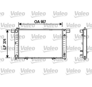 Chladič, chlazení motoru VALEO 732454