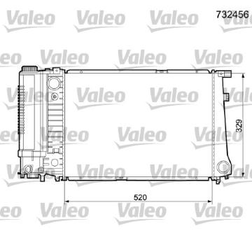 Chladič, chlazení motoru VALEO 732456