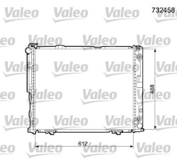 Chladič, chlazení motoru VALEO 732458