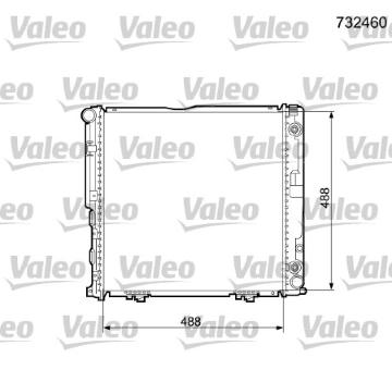 Chladič, chlazení motoru VALEO 732460