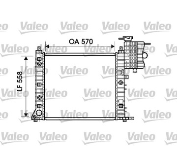 Chladič, chlazení motoru VALEO 732471