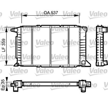 Chladič, chlazení motoru VALEO 732497