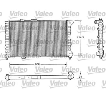 Chladič, chlazení motoru VALEO 732505