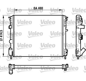 Chladič motora VALEO 732523