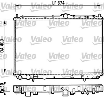 Chladič, chlazení motoru VALEO 732525