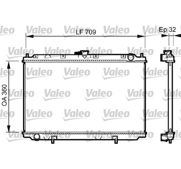 Chladič, chlazení motoru VALEO 732529