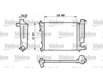 Chladič, chlazení motoru VALEO 732534