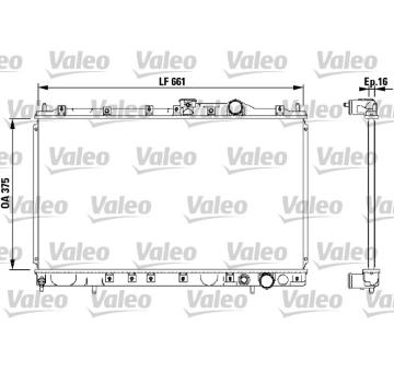 Chladič, chlazení motoru VALEO 732539