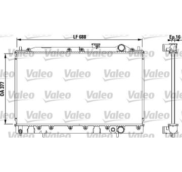 Chladič, chlazení motoru VALEO 732540