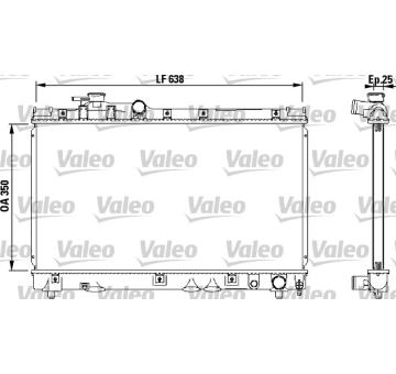 Chladič, chlazení motoru VALEO 732542