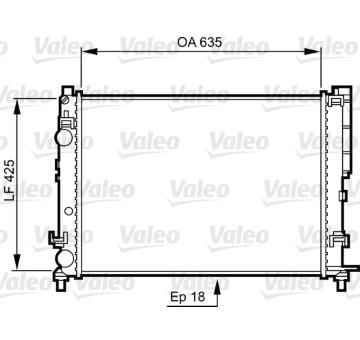 Chladič, chlazení motoru VALEO 732544