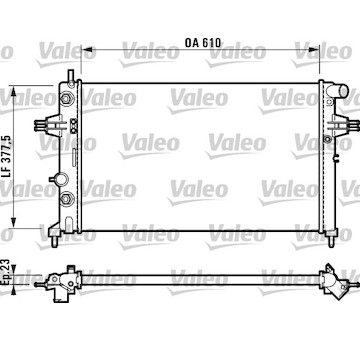 Chladič, chlazení motoru VALEO 732549