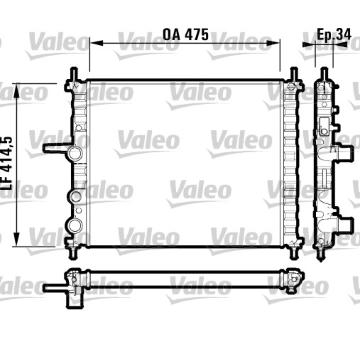 Chladič, chlazení motoru VALEO 732557