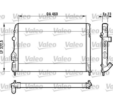 Chladič, chlazení motoru VALEO 732559